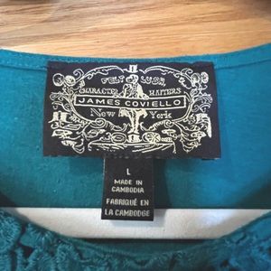 Peacock Green Ornate Top